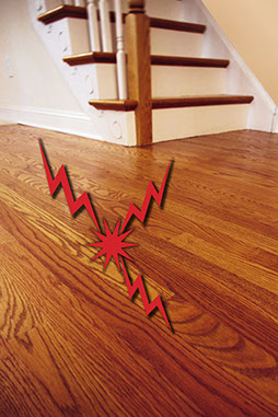 Hardwood floor making a squeaking noise